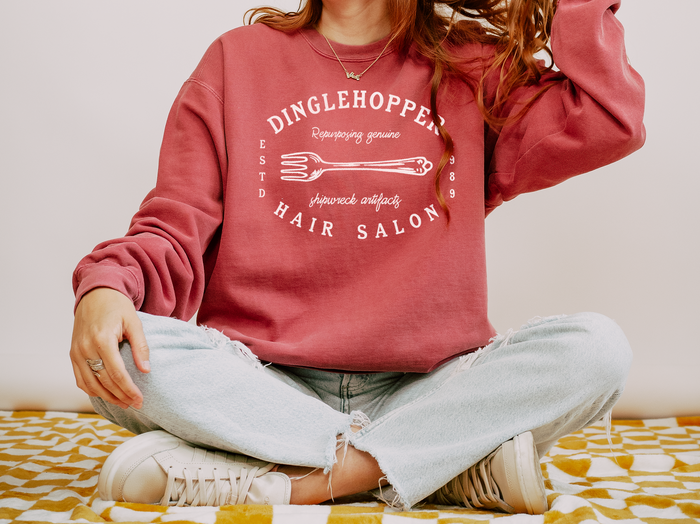 Dinglehopper Hair Salon Comfort Colors Unisex Garment-Dyed Sweatshirt