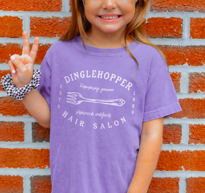 Dinglehopper Hair Salon Comfort Colors Youth Midweight Tee