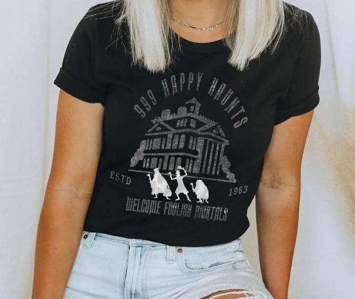 999 Happy Haunts Bella Canvas Unisex Jersey Short Sleeve Tee