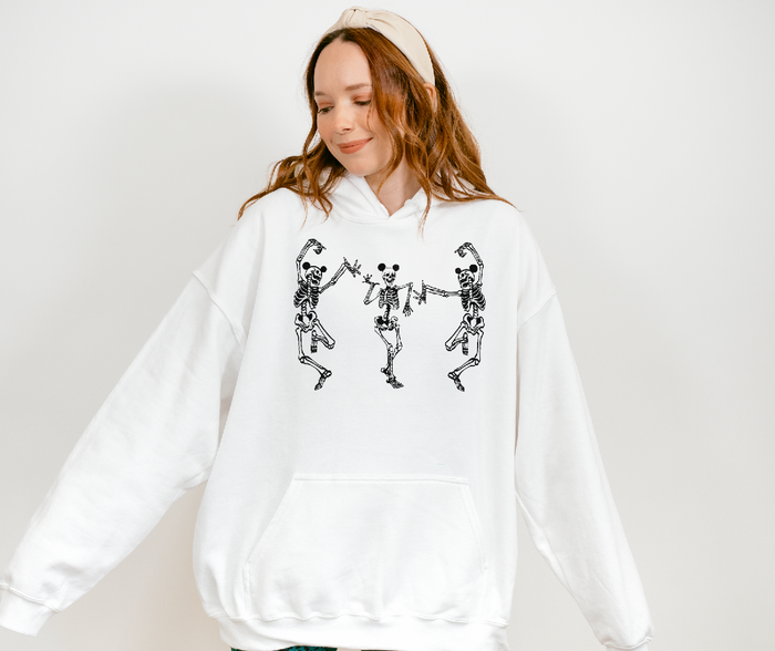 Dancing Skeletons with Ears Gildan Unisex Heavy Blend™ Hooded Sweatshirt