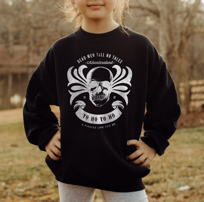 Dead Men Tell No Tales Gildan Youth Crewneck Sweatshirt