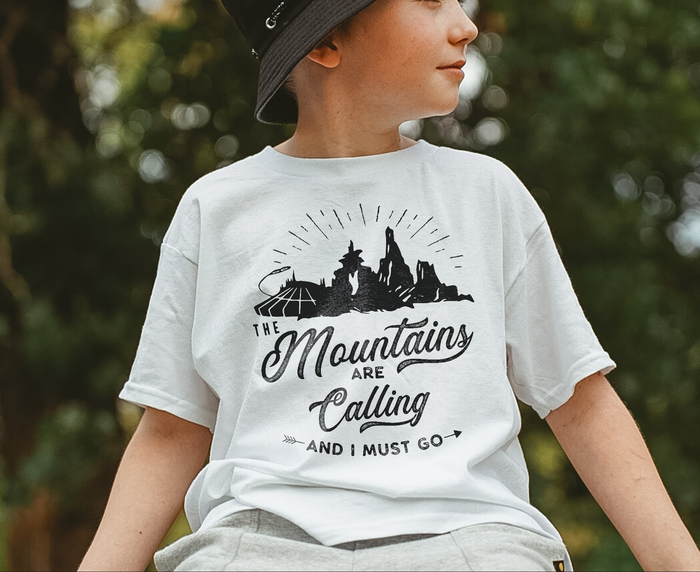 The Mountains Are Calling Comfort Colors Youth Midweight Tee