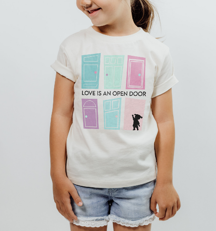 Love Is An Open Door Bella Canvas Youth Short Sleeve Tee