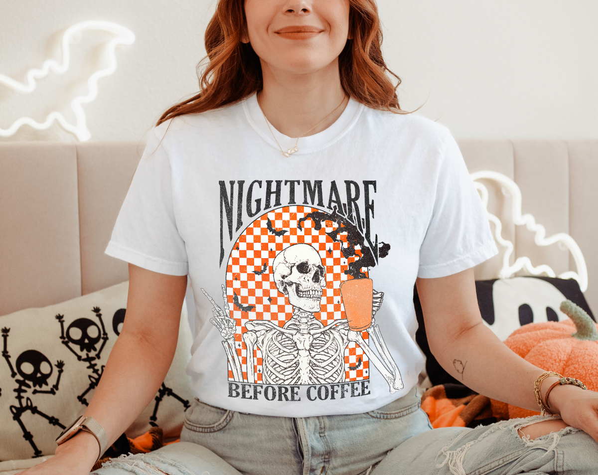 Nightmare Before Coffee Comfort Colors Unisex Garment-Dyed T-shirt