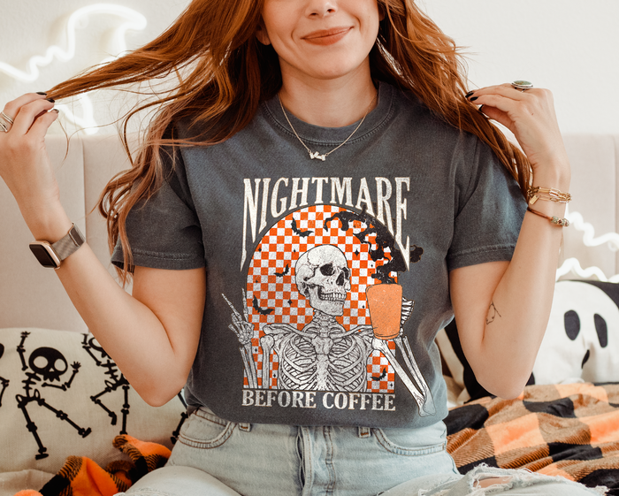 Nightmare Before Coffee Comfort Colors Unisex Garment-Dyed T-shirt