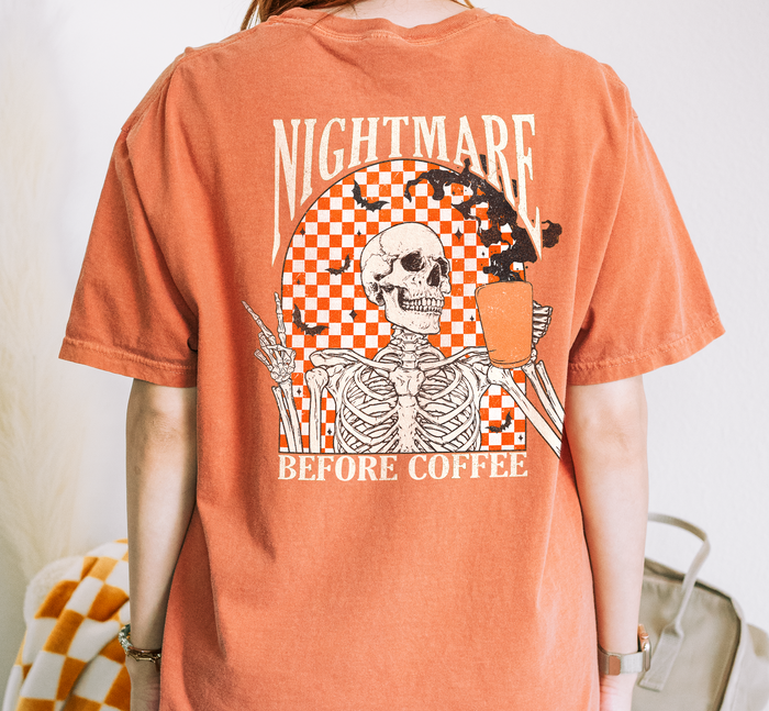 Nightmare Before Coffee Comfort Colors Unisex Garment-Dyed T-shirt