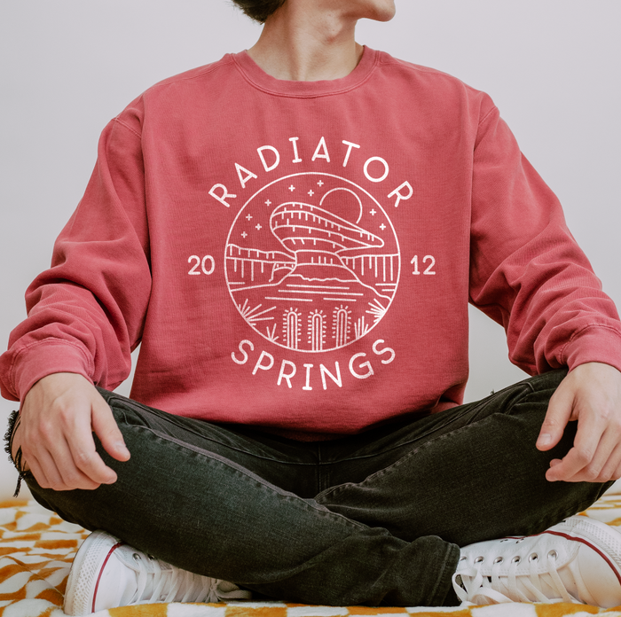 Radiator Springs Comfort Colors Unisex Garment-Dyed Sweatshirt