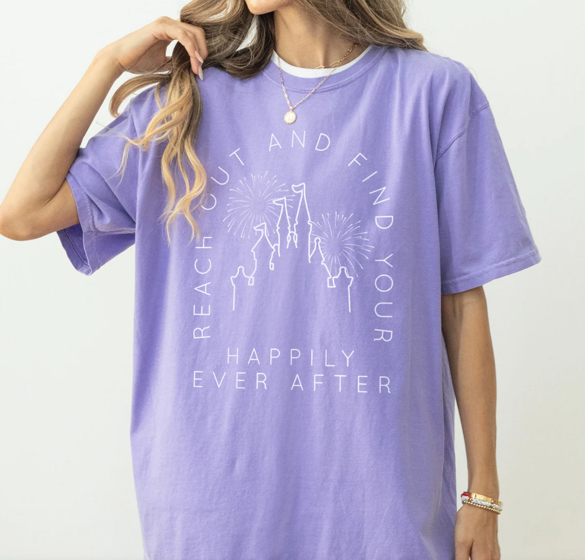 Reach Out And Find Your Happily Ever After Comfort Colors Unisex Garment-Dyed T-shirt