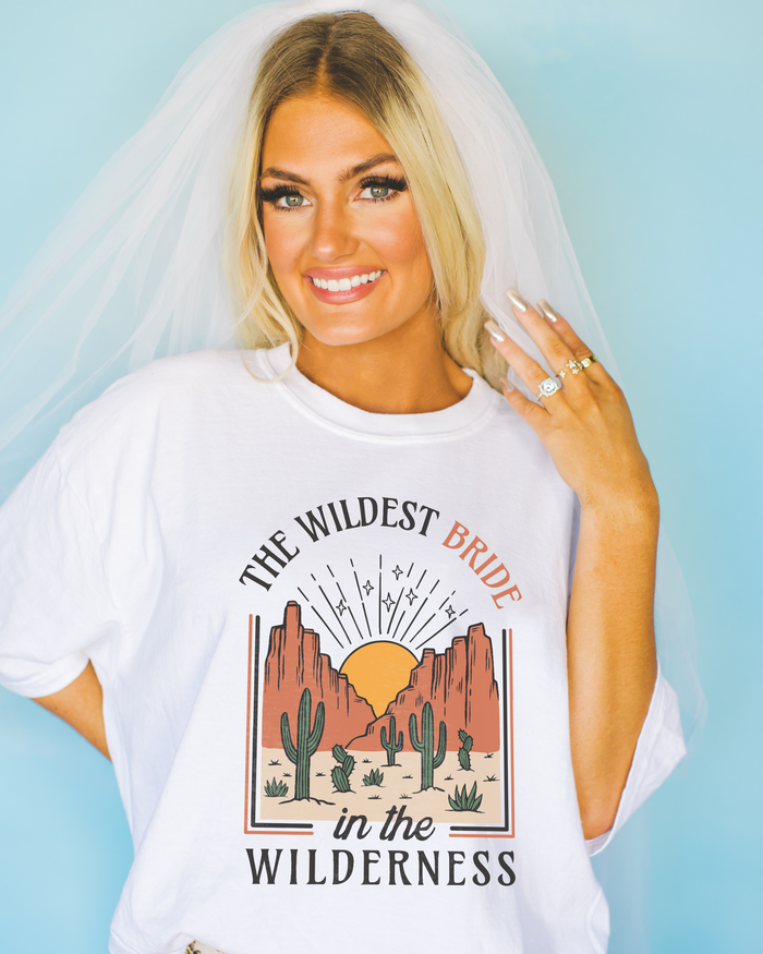 The Wildest Bride In The Wilderness Bella Canvas Unisex Jersey Short Sleeve Tee